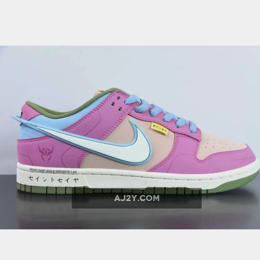 Saint Seiya x Nike Dunk Low Custom Purple Pink White Saint Seiya x Nike Dunk Low Custom Purple Pink White