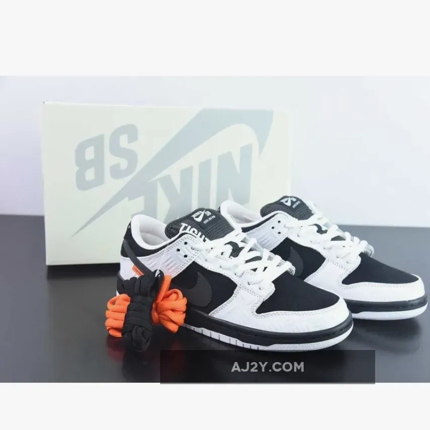 TIGHTBOOTH x Nike SB Dunk Low White/Black-Safety Orange New Arrival